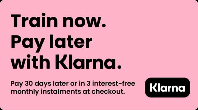 Train now pay later with klarna